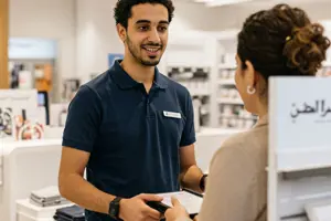        البائعون ومساعدوهم في المتاجر والمحلات        